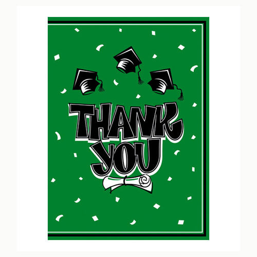 Congrats Grad Thank You's Emerald Green