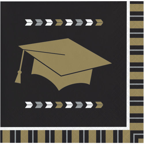 Glitzy Grad Beverage Napkins