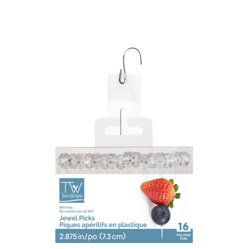 Graduation Diamond Head Clear Mini Plastic Picks