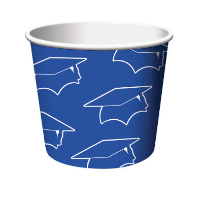 Grad Treat Cups Printed Blue