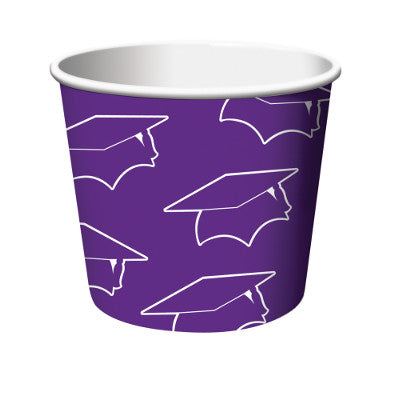 Grad Treat Cups Printed - Purple
