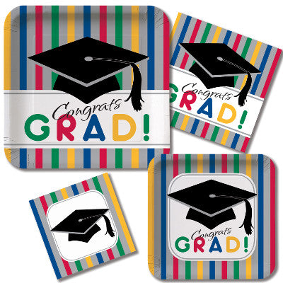 Graduation Stripe Paper Cups