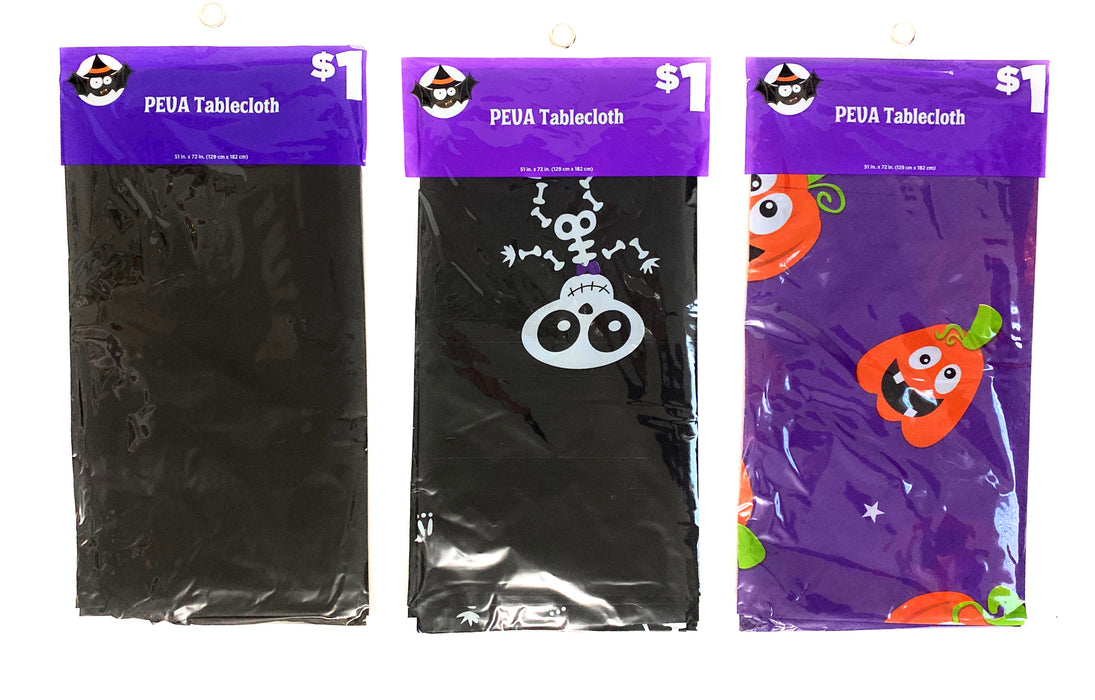Halloween Assorted Plastic Tablecloths